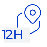 Réponse initiale dans 12 heures